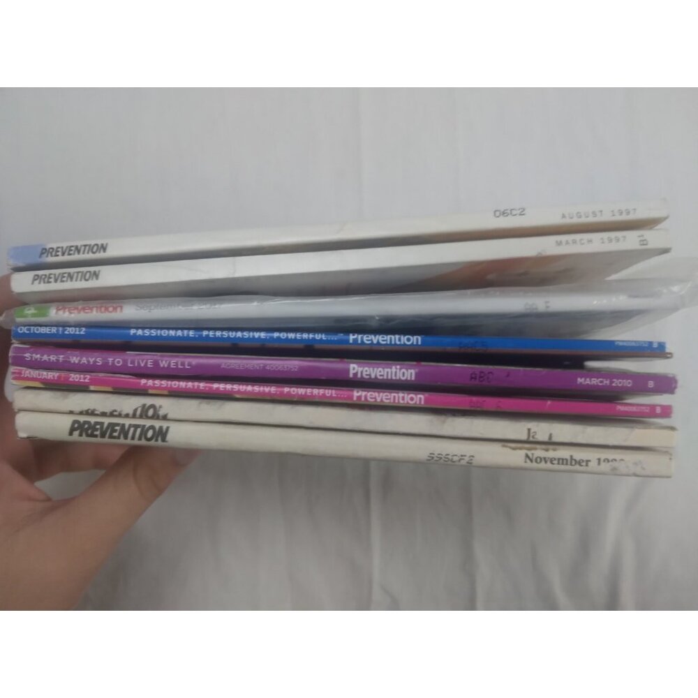 Lot 8 Prevention Magazines 1997-2010-2010 Factory-New Fitness Health Nutrition - Picture 4 of 4
